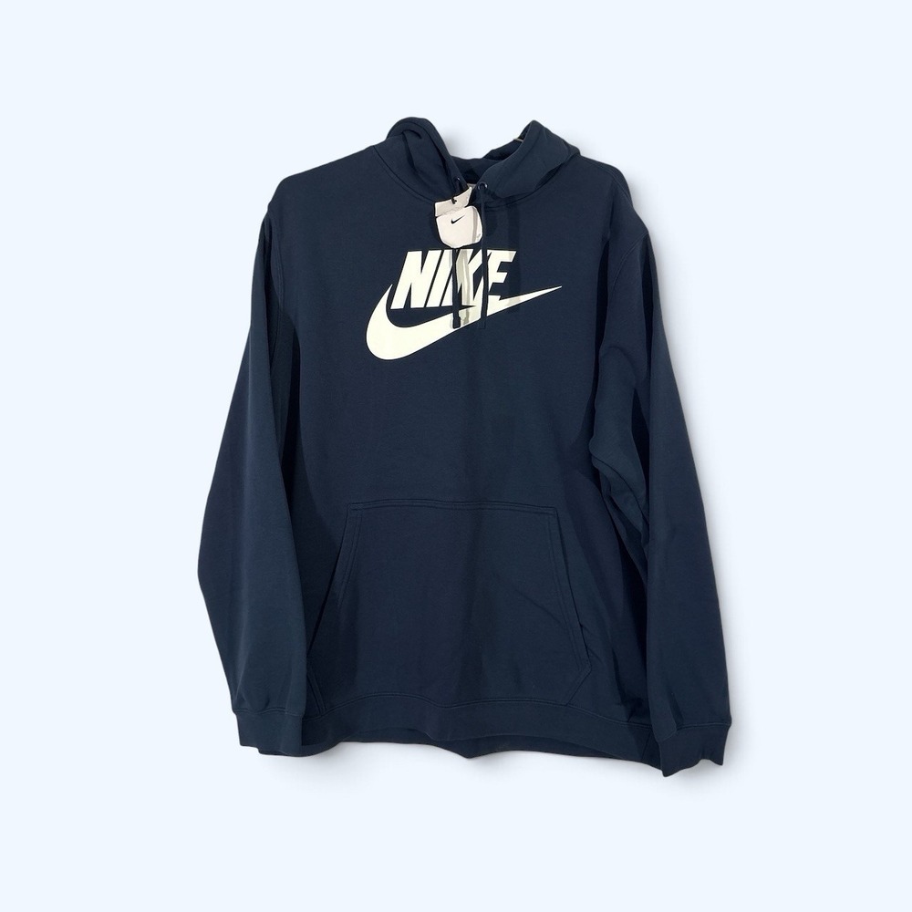 Nike Sportswear Club Fleece Sz 2XL Men's Graphic Pullover Hoodie BV2973-410